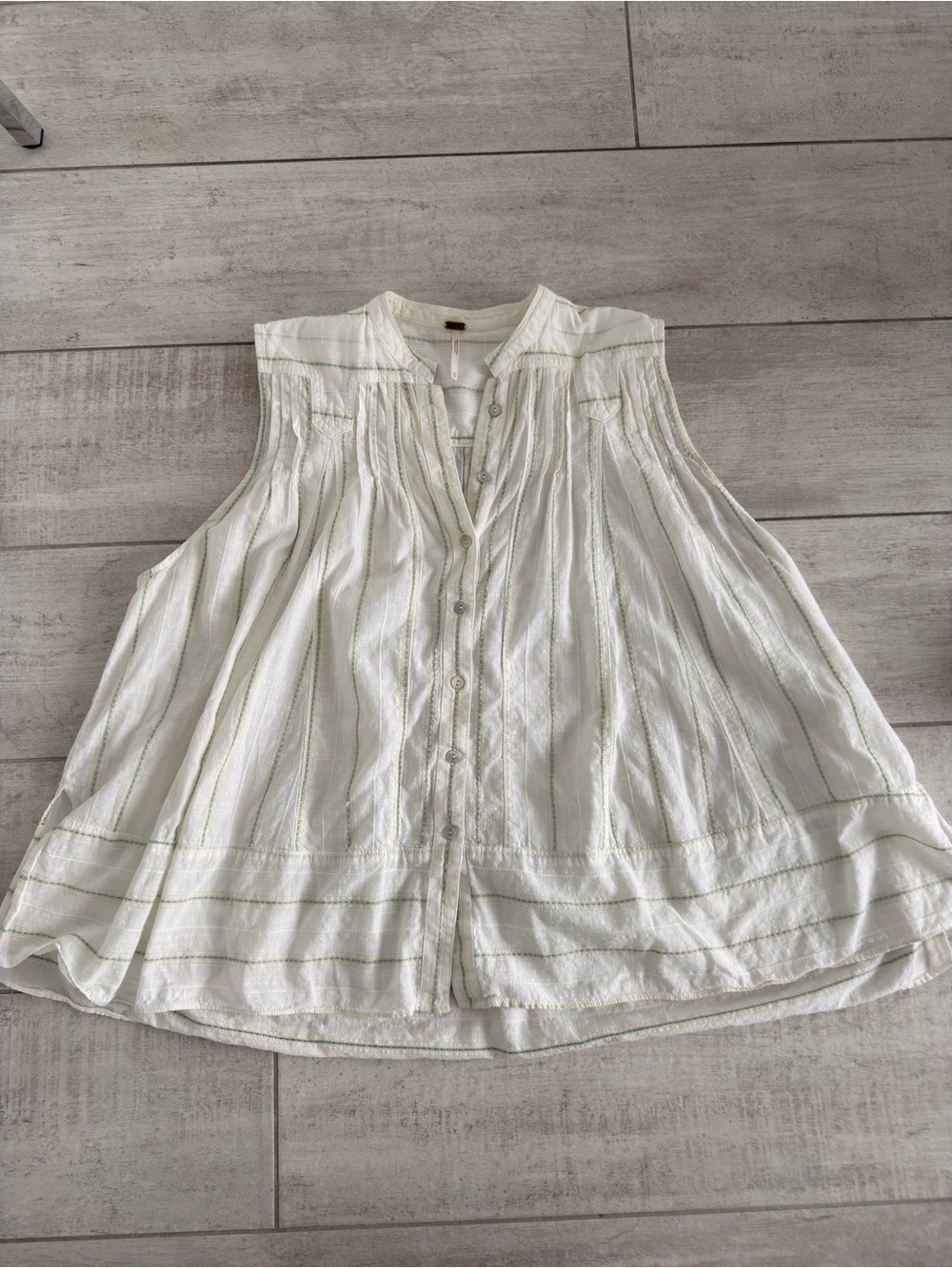 Free People Counting Stripes Sleeveless Blouse size XS
